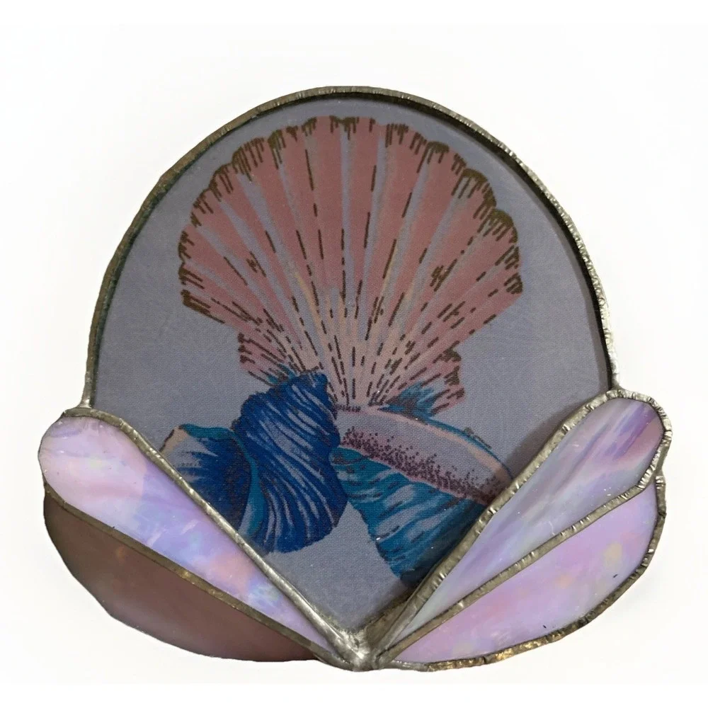 Vintage 1980's Set‎ Of 2 Seashell Bathroom Nightlight Covers 4